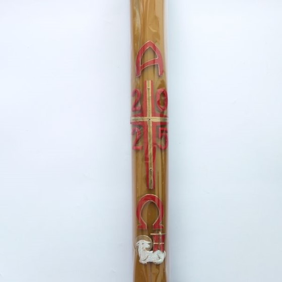 Paschał olejowy - wys. 70cm, śr. 8cm /WB