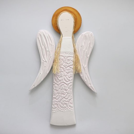 Figura Anioła Stróża - wisząca (AF-różowa)