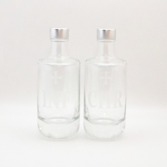 Butelki na oleje /zestaw szklany (W0015-2)
