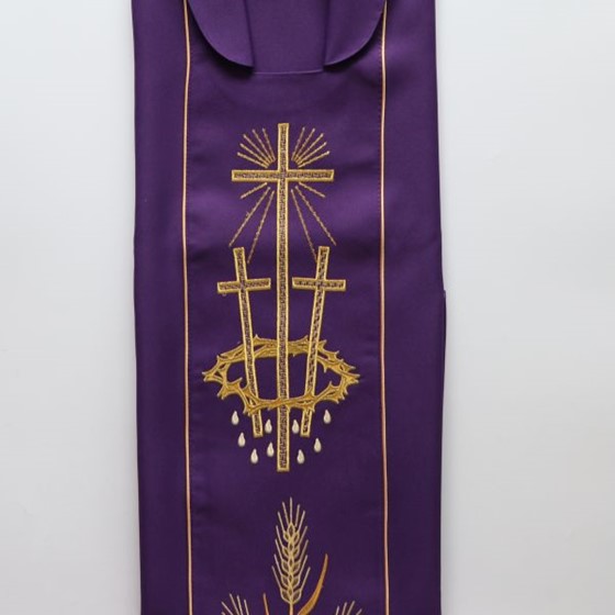 Ornat haftowany (K-777) Wielki Post - zwykły