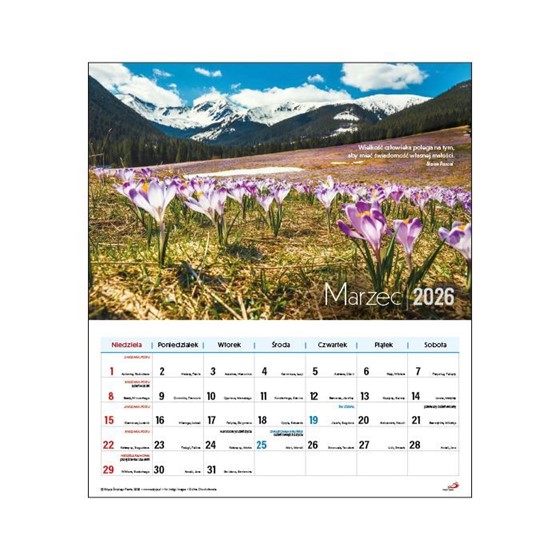 Kalendarz ścienny: Tatry (EP)