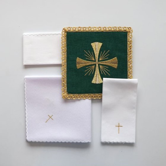 Bielizna haftowana (H-5054) zielona