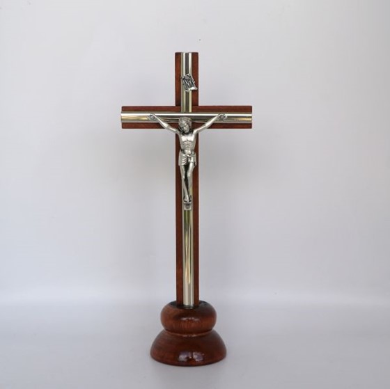 Krzyż drewniany z listwą - 19,5 cm (R) C