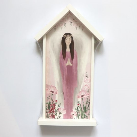 Anioł Stróż w kapliczce /20x36cm (W-05)
