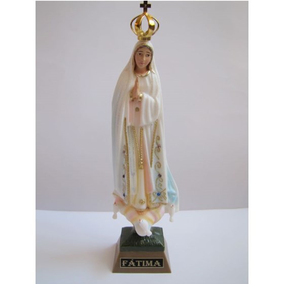 Matka Boża Fatimska - 26cm (włącznie z koroną) /brokat
