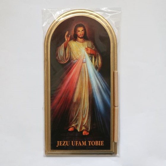 Jezus Miłosierny (ST-04) 12,5x25cm /złocenie