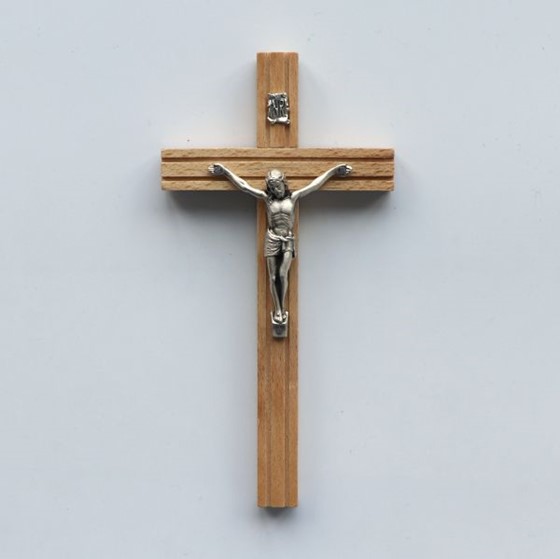 Krzyż wiszący - 16cm /jasny (R-frezowany)