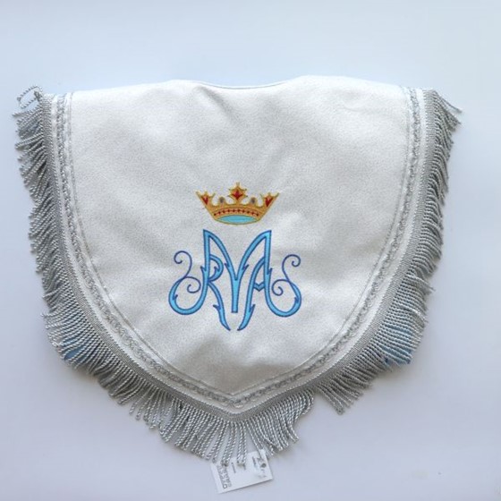 Kapa haftowana (K-814) /maryjna + haft z przodu sr