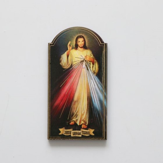 Plakietka z Jezusem Miłosiernym /R 8,2x4,2