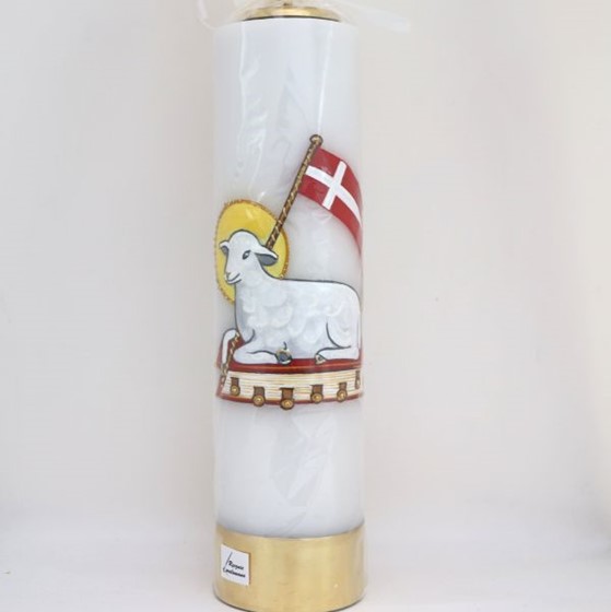 Świeca olejowa - wys. 30cm, śr.80mm /AC-Baranek