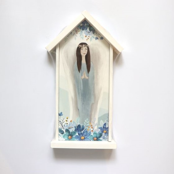 Anioł Stróż w kapliczce /20x36cm (W-09)