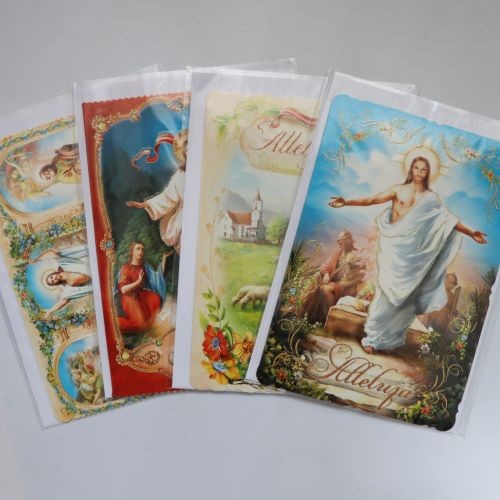 Karnety - B6 religijne (brak tekstu; brokat) AN