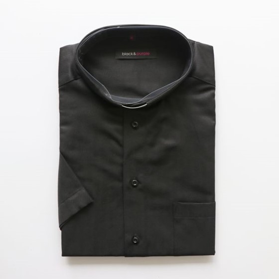 Koszula kapłańska Limited /czarna (K6)