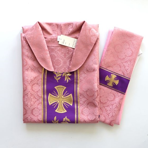 Ornat zwykły (K-636) Ornament /różowy