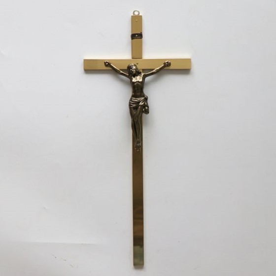 Krzyż wiszący - 35cm /złoty (ARK)