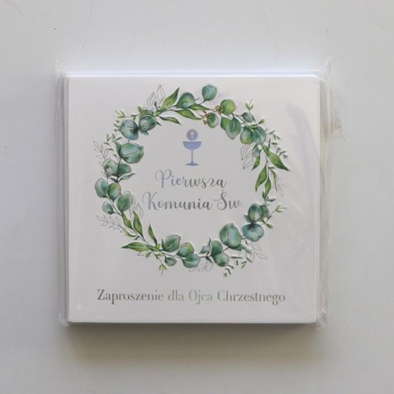 Zaproszenie na Komunię Świętą - Ojciec Ch (KZK-KW)