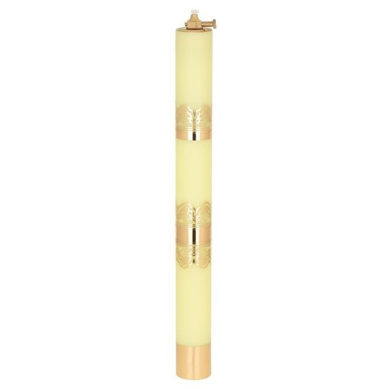 Świeca olejowa - wys. 40cm, śr.40mm /Żółta