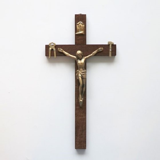 Krzyż wiszący - 25cm /drewniany (L-SLT-C)