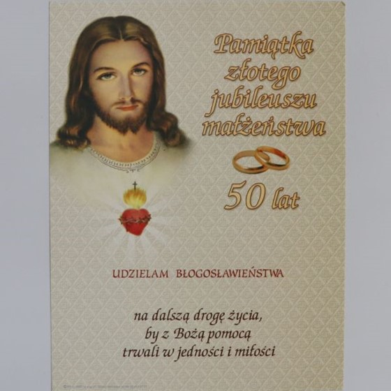 Pamiątka 50. rocznicy ślubu (K-Jezus)