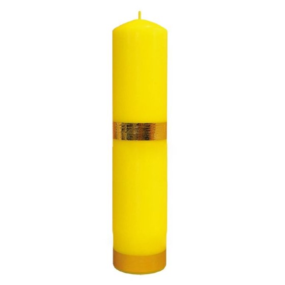 Świeca spalająca - wys. 30cm, śr.60mm (W-żółta)