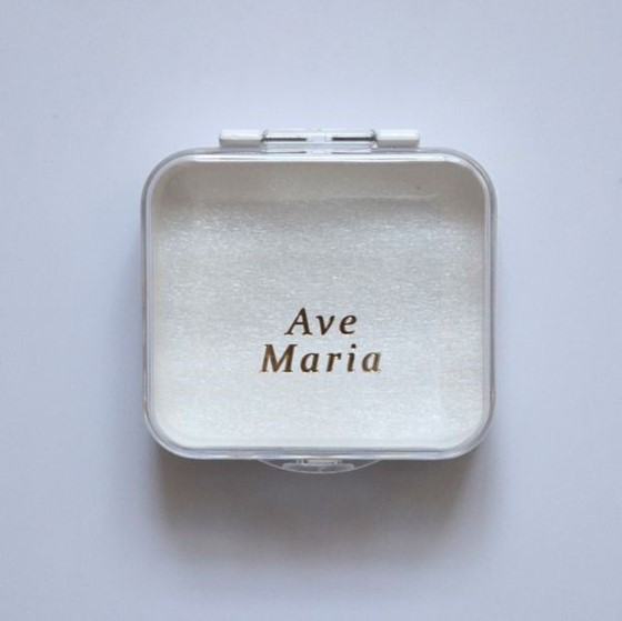 Pudełko na różaniec - kwadrat /Ave Maria KR