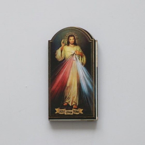 Plakietka z Jezusem Miłosiernym /R 5,1x2,7cm
