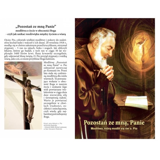 Folder: Modlitwa Świętego Ojca Pio (A6x2)