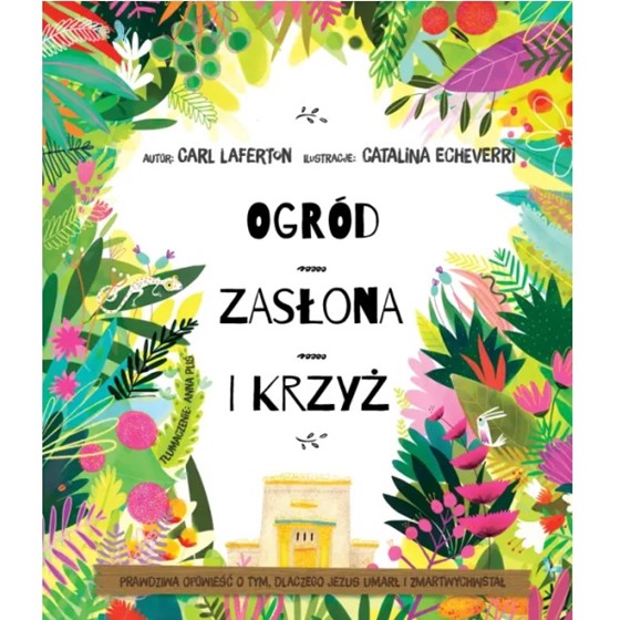 Ogród, zasłona i krzyż