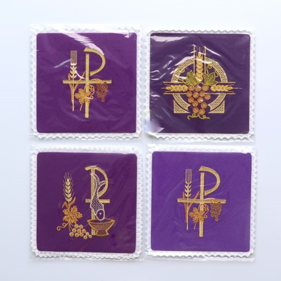 Palka haftowana - Eucharystia /fioletowa (K)
