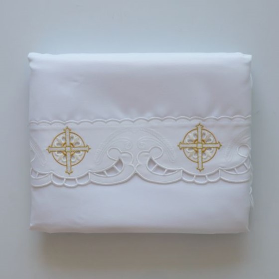 Obrus gotowy - Krzyż /350x130cm KB-krzyż w kole