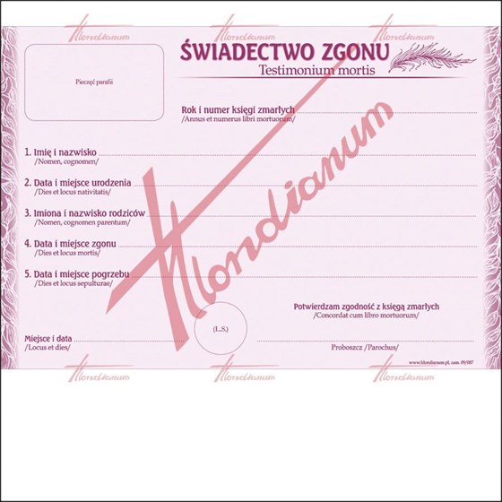 Świadectwo Zgonu