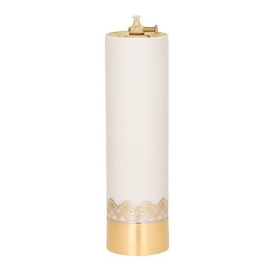 Świeca olejowa - wys. 26cm, śr.75mm /ecru