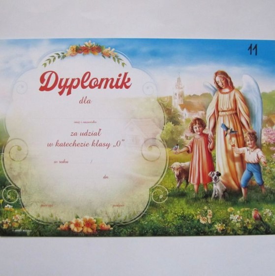 Dyplom ukończenia katechezy - "0" (A-11)