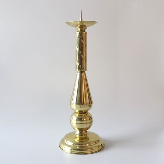 Lichtarz mosiężny pojedynczy - 45cm /L5