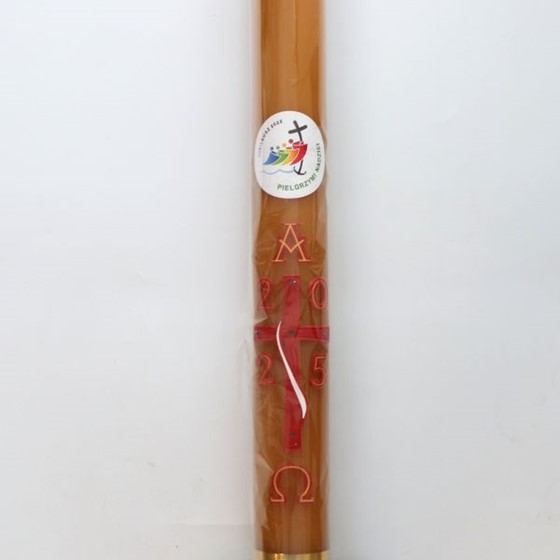 Paschał spalający - wys. 85cm, śr. 8cm /SZ wp