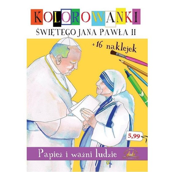 Kolorowanki Św. Jana Pawła II Papież i ważni...