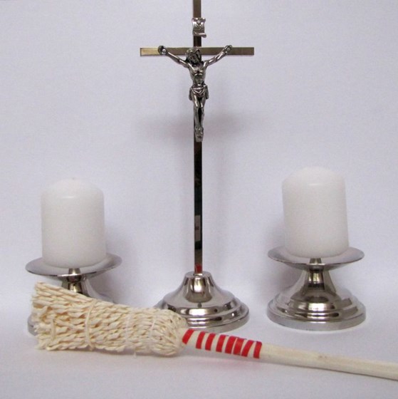 Komplet kolędowy - nowoczesny srebrny /duży R005