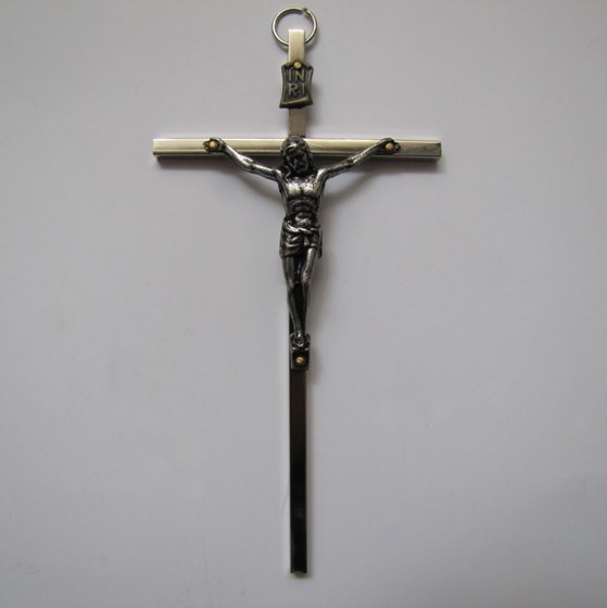 Krzyż wiszący - 12,5cm /srebrny (ARK-S)