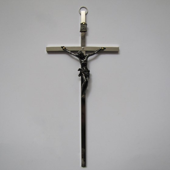Krzyż wiszący - 17,5cm /srebrny (ARK-S)