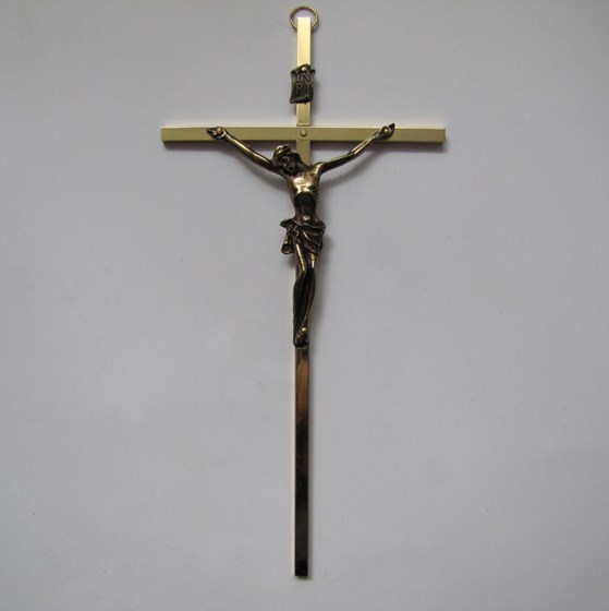 Krzyż wiszący - 20cm /złoty (ARK-Z)