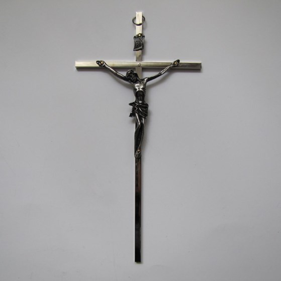 Krzyż wiszący - 20cm /srebrny (ARK-S)