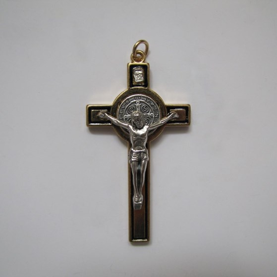 Krzyż wiszący - 8cm /złoty (IT-3577Z)