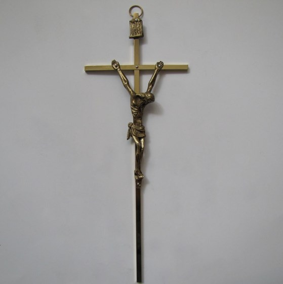 Krzyż wiszący - 25cm /złoty (J-Z)