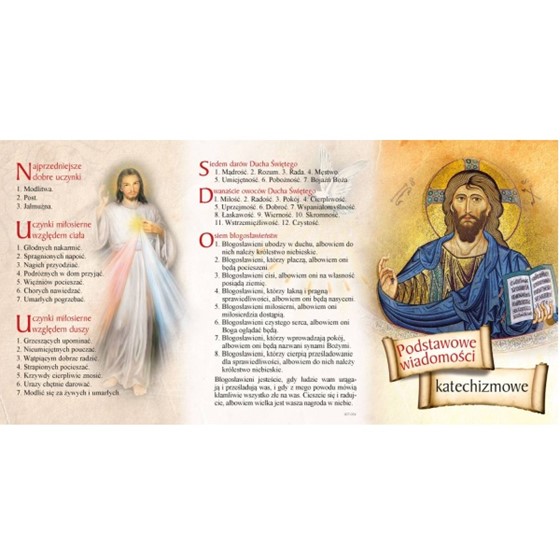 Folder: Podstawowe wiadomości katechizmowe (A6x3)
