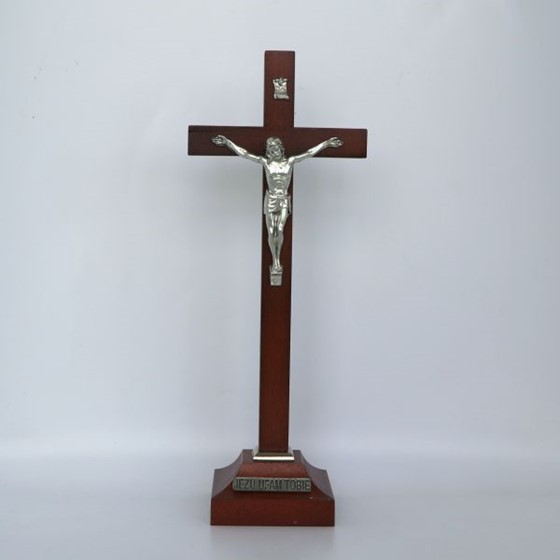 Krzyż drewniany - 24cm (KW) palisander