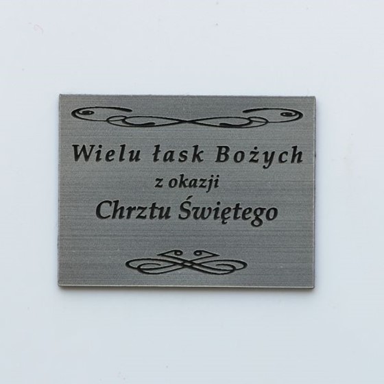 Plakietka grawerowana -Chrzest Święty