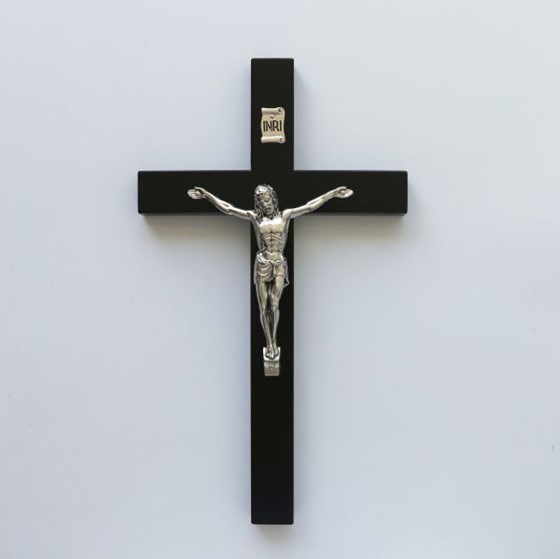 Krzyż wiszący - 35cm /czarny (OB1)