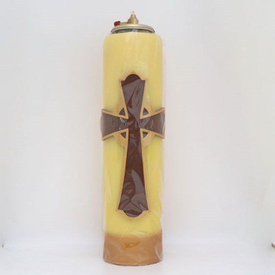 Świeca olejowa - wys. 30cm, śr.80mm (WG-krzyż)