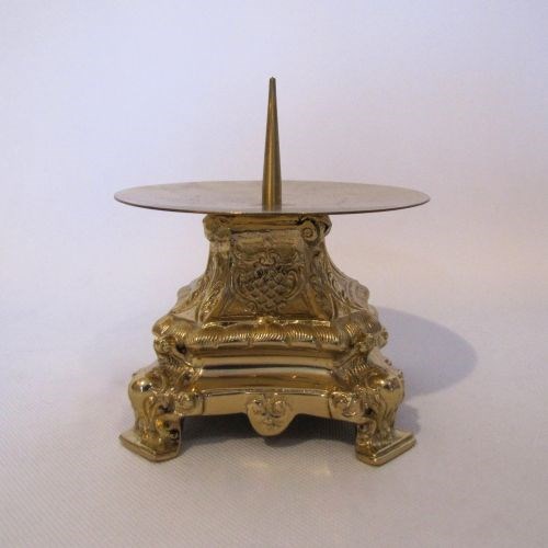 Lichtarz mosiężny pojedynczy - 9cm /J-1003