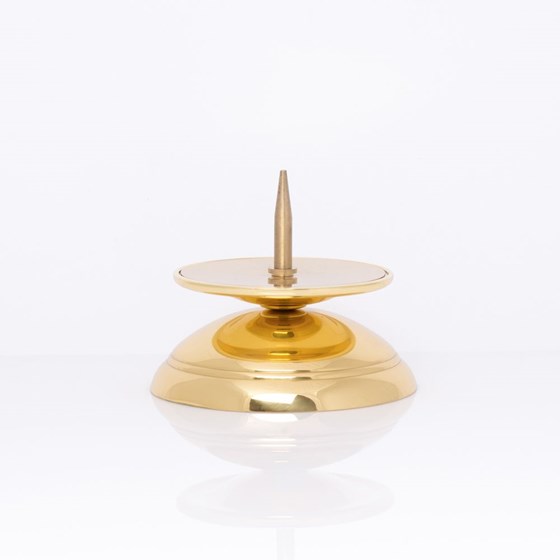 Lichtarz mosiężny pojedynczy - 10cm /J-1008